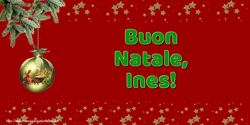 Cartoline di Natale - Palle Di Natale | Buon Natale, Ines!