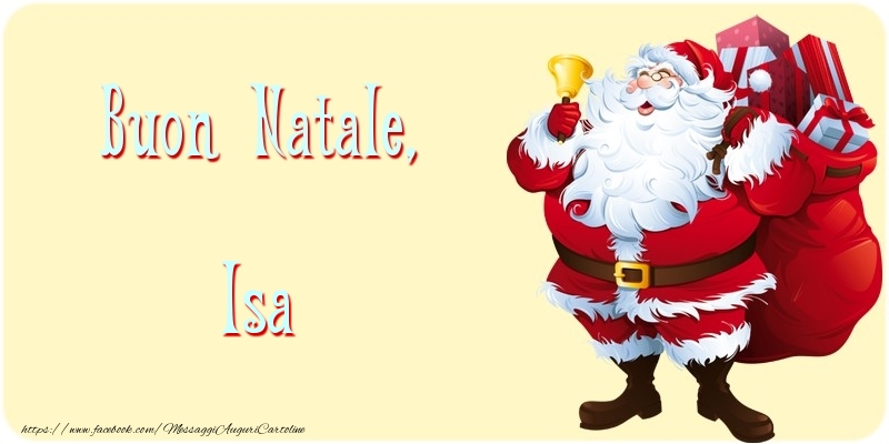 Cartoline di Natale - Babbo Natale | Buon Natale, Isa