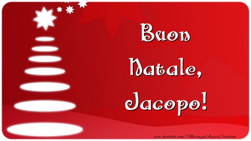 Cartoline di Natale - Albero Di Natale | Buon Natale, Jacopo