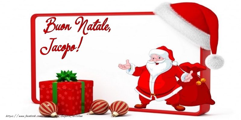 Cartoline di Natale - Buon Natale, Jacopo
