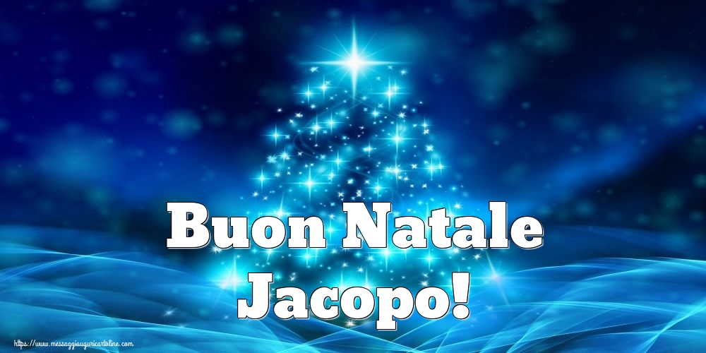 Cartoline di Natale - Albero Di Natale | Buon Natale Jacopo!