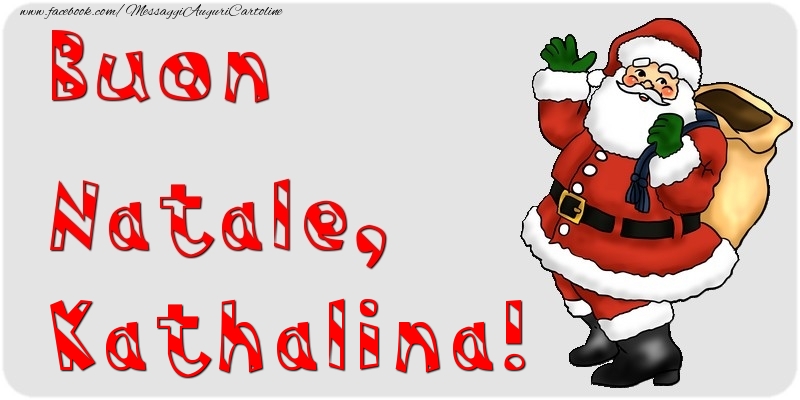 Cartoline di Natale - Babbo Natale & Regalo | Buon Natale, Kathalina