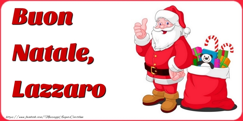 Cartoline di Natale - Babbo Natale | Buon Natale, Lazzaro