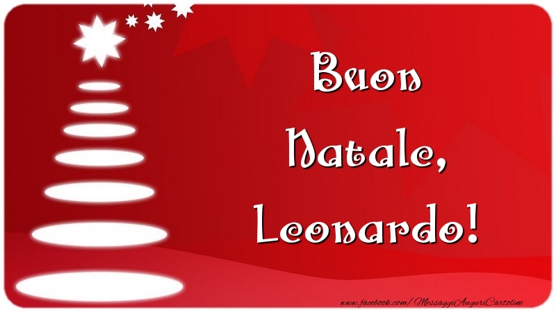 Cartoline di Natale - Albero Di Natale | Buon Natale, Leonardo