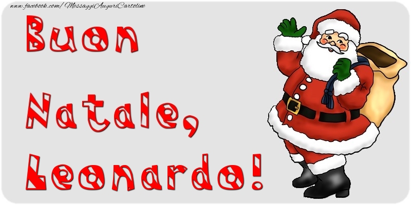 Cartoline di Natale - Buon Natale, Leonardo