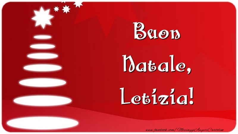 Cartoline di Natale - Albero Di Natale | Buon Natale, Letizia