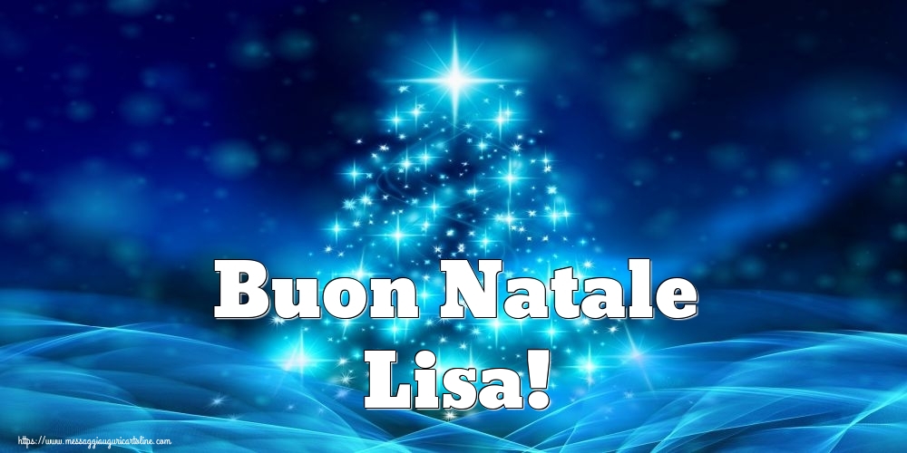 Cartoline di Natale - Albero Di Natale | Buon Natale Lisa!