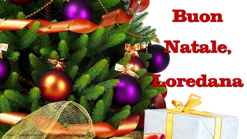 Cartoline di Natale - Buon Natale, Loredana