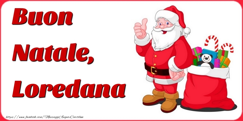 Cartoline di Natale - Babbo Natale | Buon Natale, Loredana