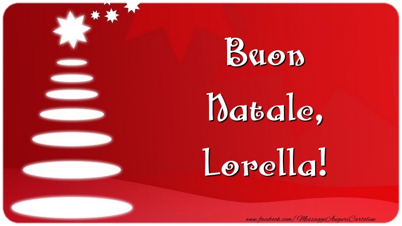 Cartoline di Natale - Buon Natale, Lorella
