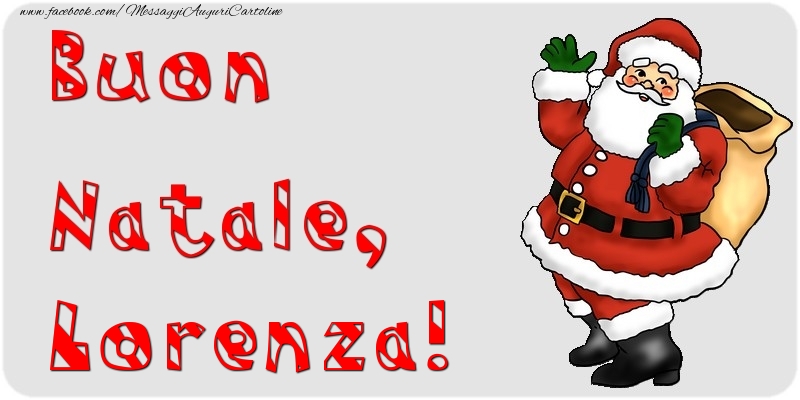 Cartoline di Natale - Buon Natale, Lorenza