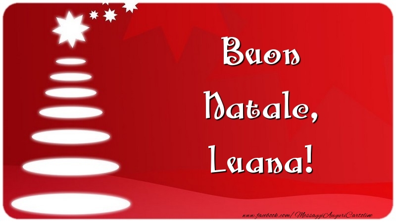 Cartoline di Natale - Albero Di Natale | Buon Natale, Luana