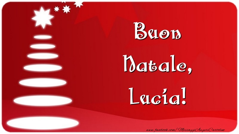 Cartoline di Natale - Buon Natale, Lucia