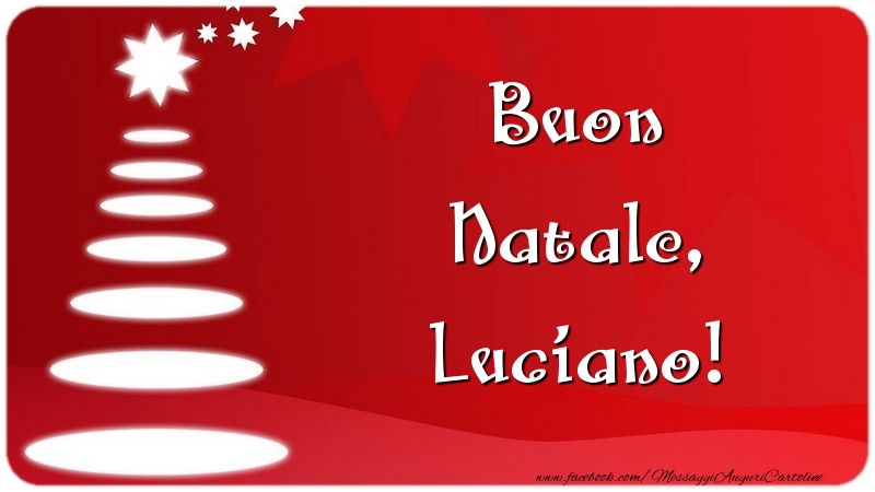 Cartoline di Natale - Albero Di Natale | Buon Natale, Luciano