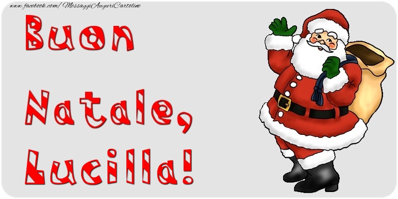  Cartoline di Natale - Babbo Natale & Regalo | Buon Natale, Lucilla