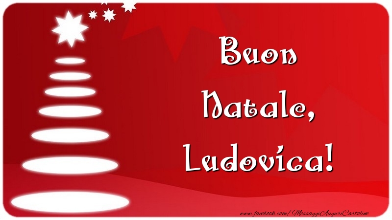 Cartoline di Natale - Albero Di Natale | Buon Natale, Ludovica
