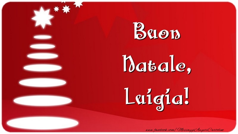 Cartoline di Natale - Buon Natale, Luigia