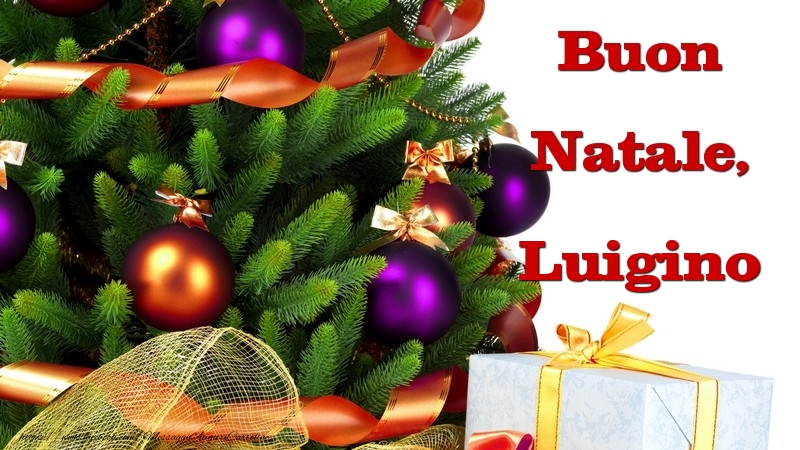 Cartoline di Natale - Buon Natale, Luigino