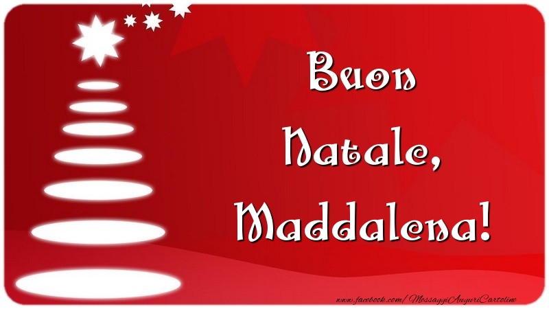 Cartoline di Natale - Albero Di Natale | Buon Natale, Maddalena