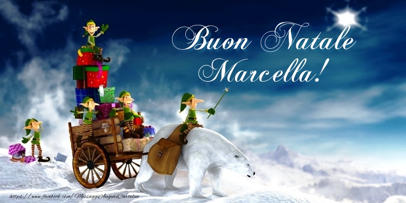 Cartoline di Natale - Regalo | Buon Natale Marcella!