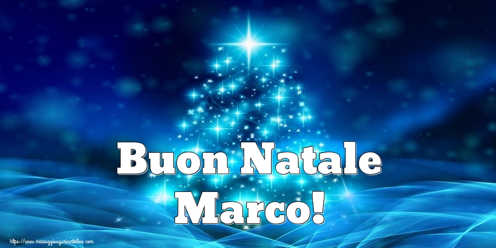 Cartoline di Natale - Albero Di Natale | Buon Natale Marco!