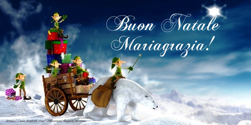 Cartoline di Natale - Regalo | Buon Natale Mariagrazia!