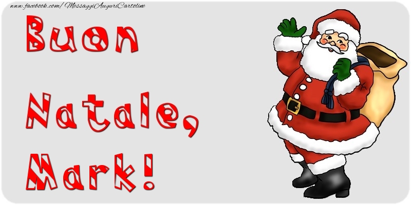 Cartoline di Natale - Babbo Natale & Regalo | Buon Natale, Mark