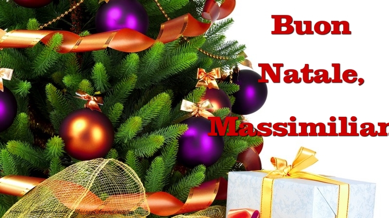 Cartoline di Natale - Buon Natale, Massimiliano