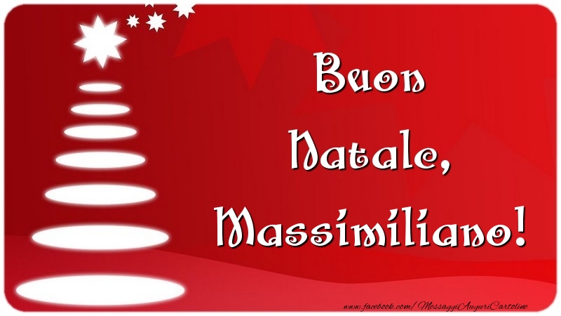 Cartoline di Natale - Albero Di Natale | Buon Natale, Massimiliano