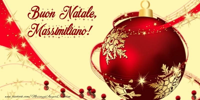 Cartoline di Natale - Palle Di Natale | Buon Natale, Massimiliano