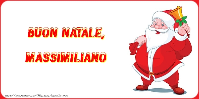 Cartoline di Natale - Buon Natale, Massimiliano