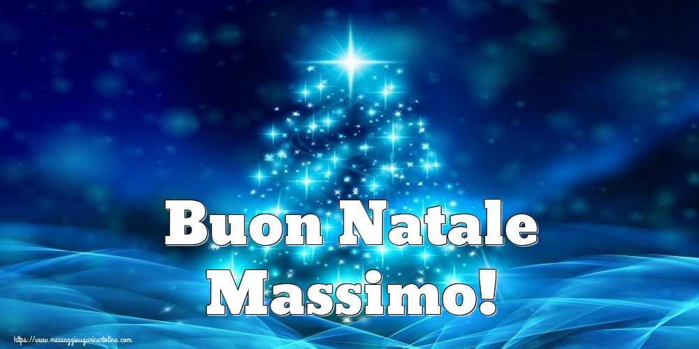 Cartoline di Natale - Buon Natale Massimo!