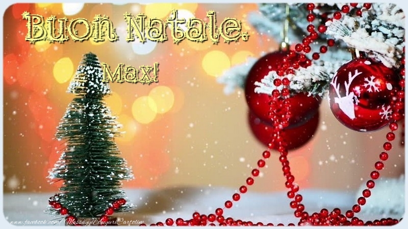 Cartoline di Natale - Albero Di Natale | Buon Natale. Max
