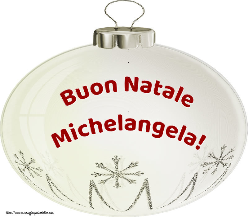 Cartoline di Natale - Buon Natale Michelangela!