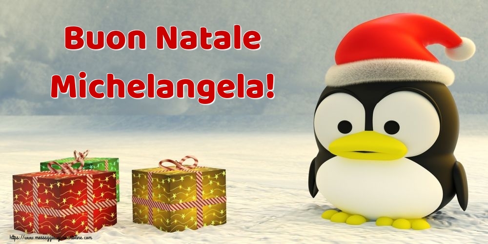 Cartoline di Natale - Animali & Regalo | Buon Natale Michelangela!