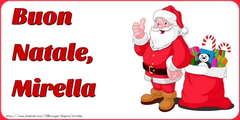 Cartoline di Natale - Babbo Natale | Buon Natale, Mirella