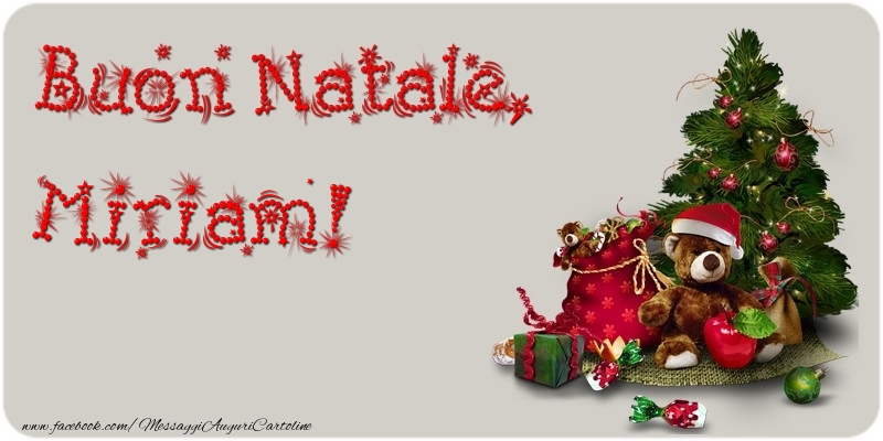 Cartoline di Natale - Albero Di Natale & Animali & Regalo | Buon Natale, Miriam