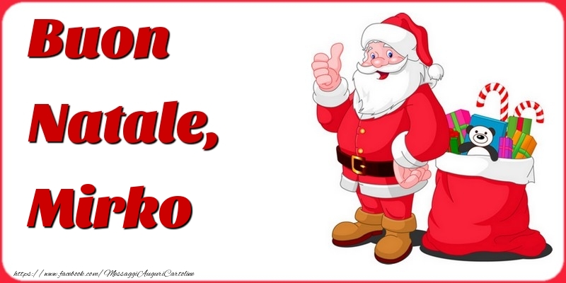 Cartoline di Natale - Buon Natale, Mirko