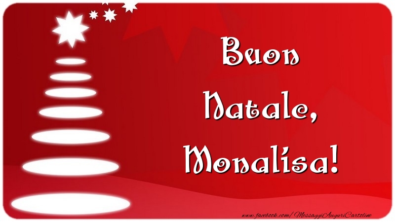 Cartoline di Natale - Buon Natale, Monalisa