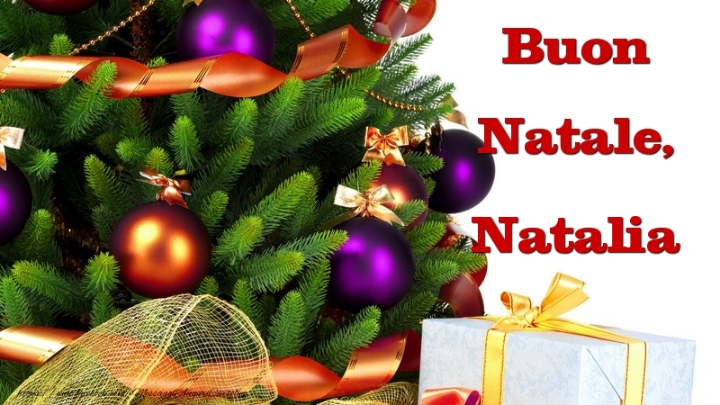 Cartoline di Natale - Buon Natale, Natalia