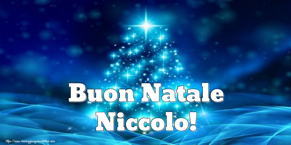 Cartoline di Natale - Buon Natale Niccolo!