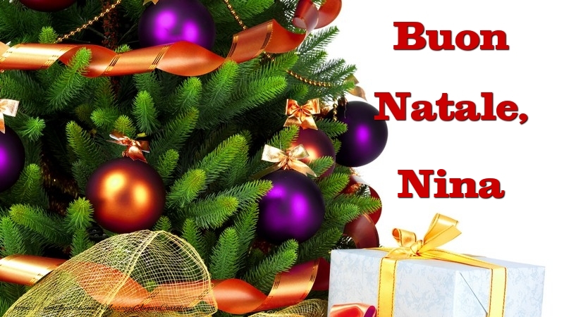 Cartoline di Natale - Buon Natale, Nina