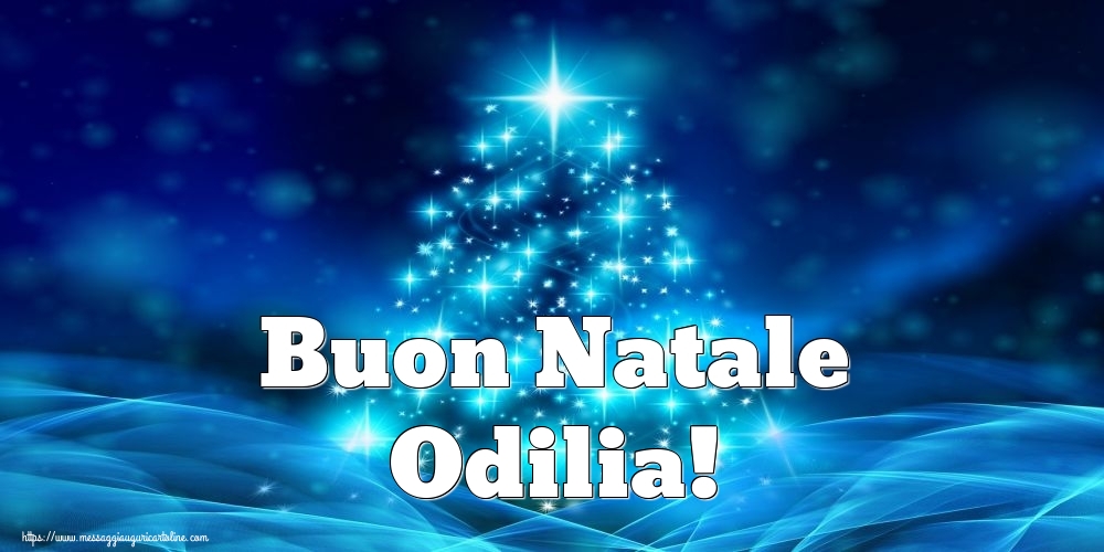 Cartoline di Natale - Albero Di Natale | Buon Natale Odilia!