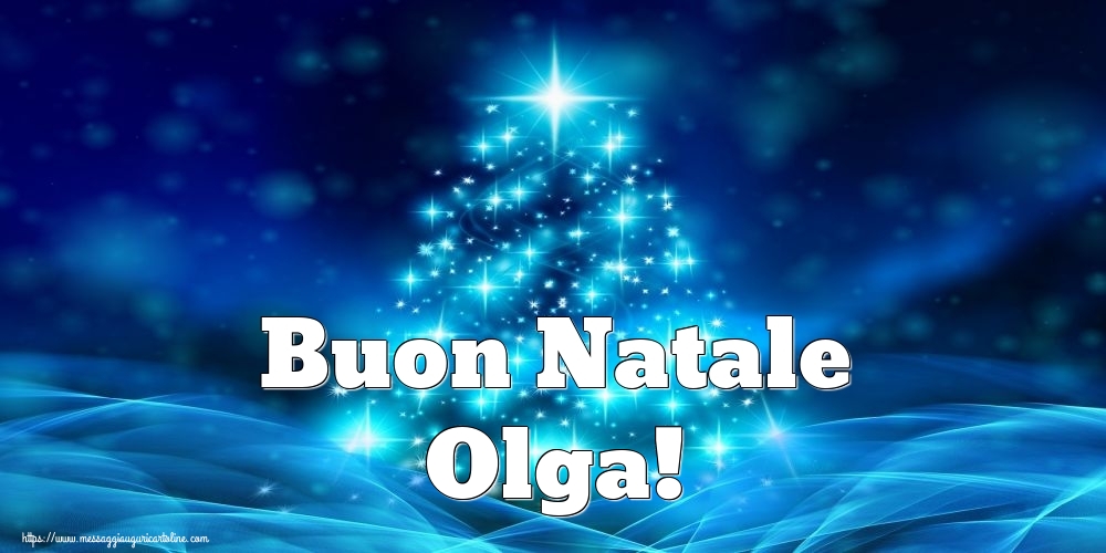 Cartoline di Natale - Albero Di Natale | Buon Natale Olga!