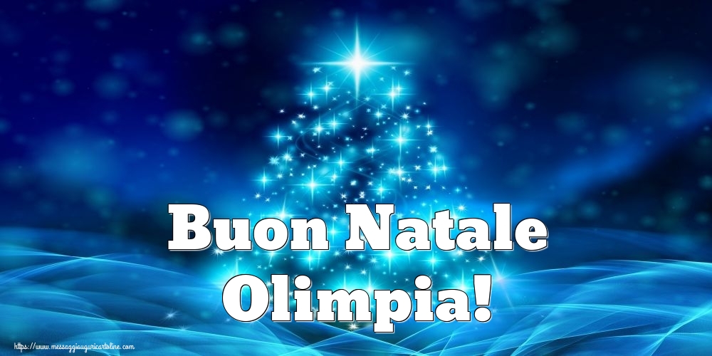 Cartoline di Natale - Albero Di Natale | Buon Natale Olimpia!