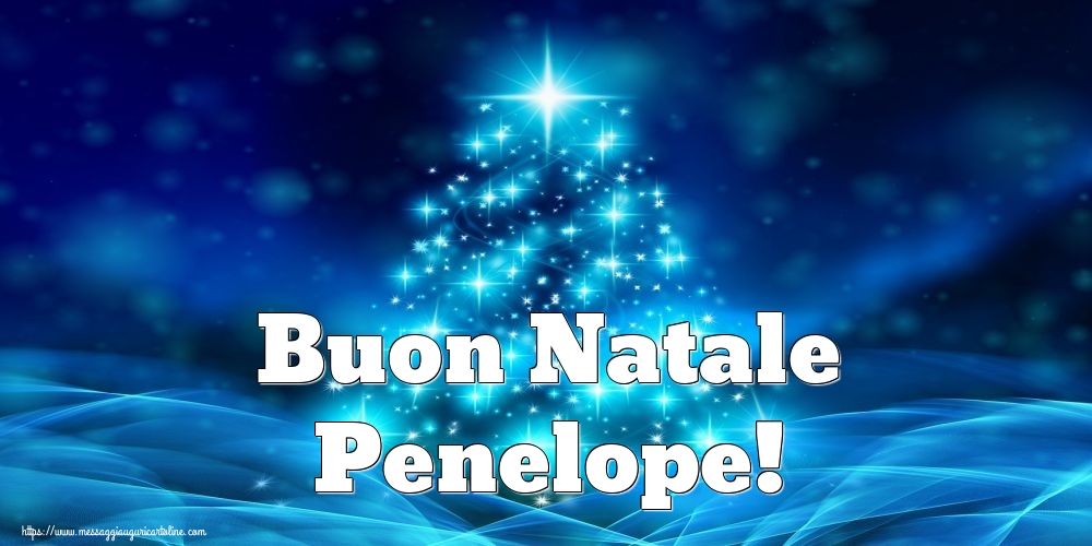 Cartoline di Natale - Buon Natale Penelope!