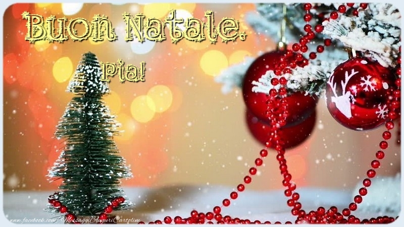 Cartoline di Natale - Albero Di Natale | Buon Natale. Pia