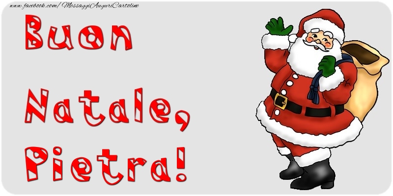 Cartoline di Natale - Babbo Natale & Regalo | Buon Natale, Pietra