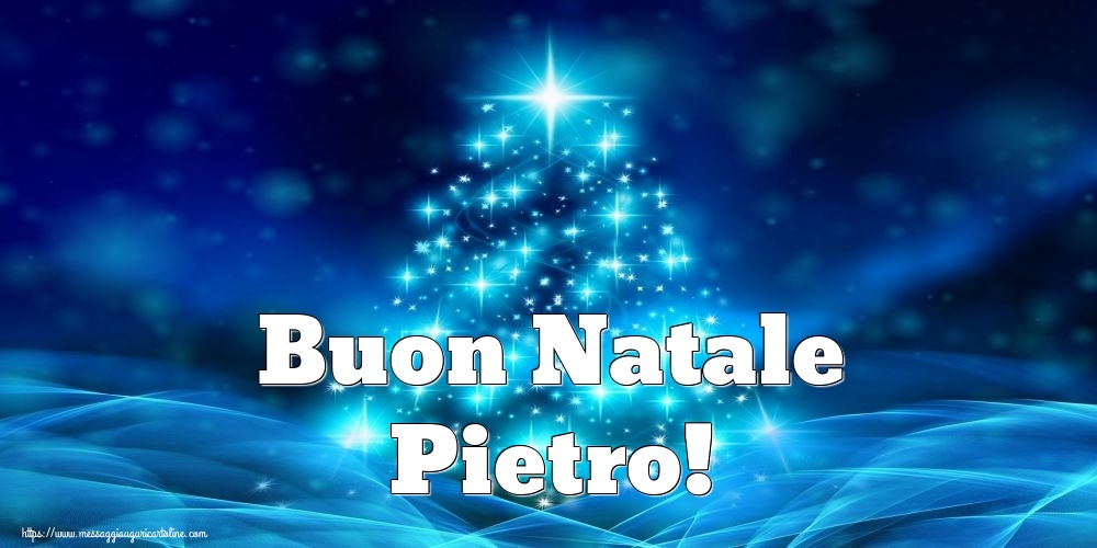 Cartoline di Natale - Albero Di Natale | Buon Natale Pietro!