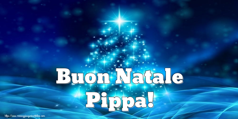 Cartoline di Natale - Albero Di Natale | Buon Natale Pippa!
